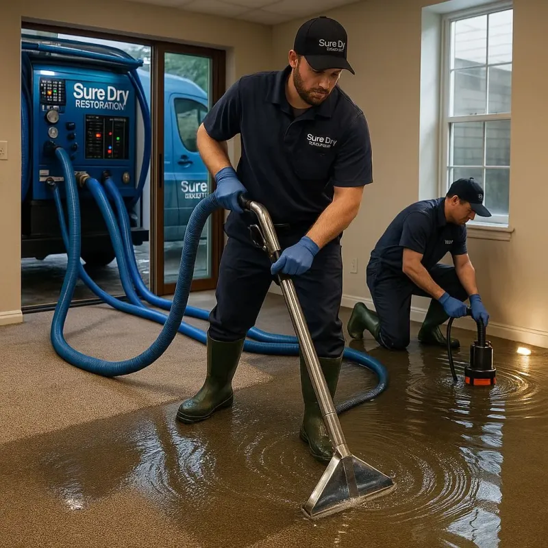 Water Extraction and Removal process in Cedar Springs, MI